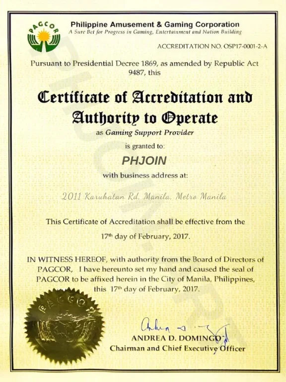 PHJOIN PAGCOR